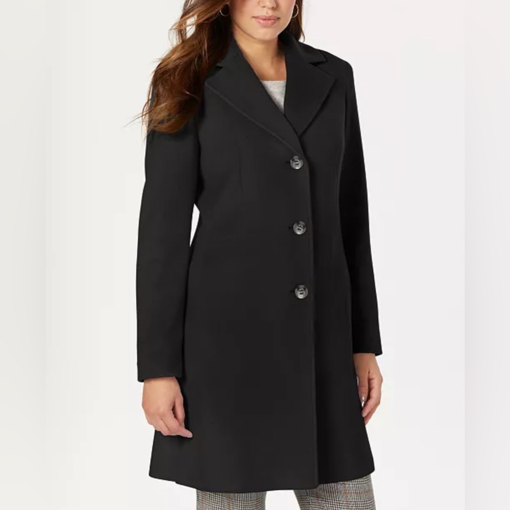 NWOT*** Women’s Calvin Klein Single Breasted Wool/Cashmere Coat